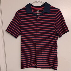 Wonder Nation Red and Navy Striped Polo